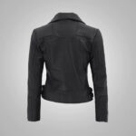 Nikki Roumel Black Leather Biker Jacket - Image 2