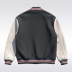 Relaxed Fit Varsity Jacket with Logo Appliqué Vintage Letterman Style - Image 2