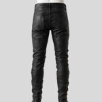 Men's Handmade Black Leather Warrior Pants - Image 2