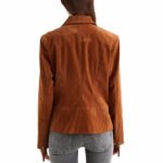 Suede Leather Jacket Women - Image 2