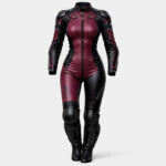 Women's Custom Leather Motorcycle Racing Suit - Image 5