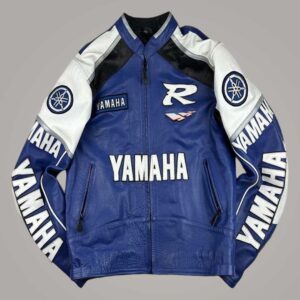 Unisex Yamaha Vintage Racing Leather Jacket