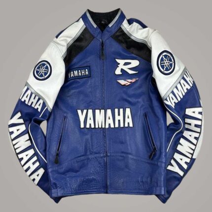 Unisex Yamaha Vintage Racing Leather Jacket