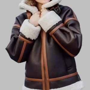 Winter Fur B3 RAF Aviator Shearling Leather Jacket for Women
