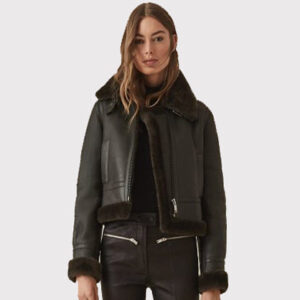 Women's Black Shearling Jacket