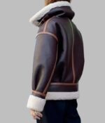 Winter Fur B3 RAF Aviator Shearling Leather Jacket for Women - Image 3