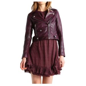 Women Elegant Fashion Leather Jacket