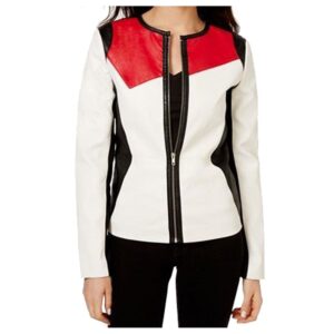 Women Elegant Genuine Leather Jacket Slim Fit