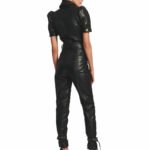 Women's Genuine Lambskin Leather Jumpsuit - Image 3