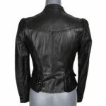 Women's Soft Genuine lambskin Leather Blazer Jacket - Image 2