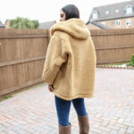Women Shearling Jacket Oversize Hooded Teddy Coat - Image 3