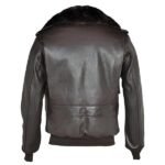 A-2 Naked Cowhide Leather Flight Bomber Jacket - Image 2