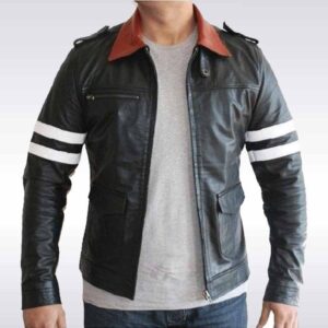 Alex Mercer Leather Motorcycle Jacket for Men