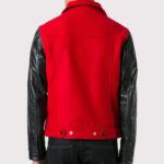 Ami Alexandre Leather Flight Bomber Jacket - Image 2