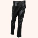Authentic Fashion Black Leather Pants for Men - Image 3