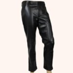 Authentic Fashion Black Leather Pants for Men - Image 2