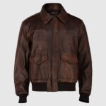 Aviator Brown WWII Flying Jacket Bomber Leather Jacket
