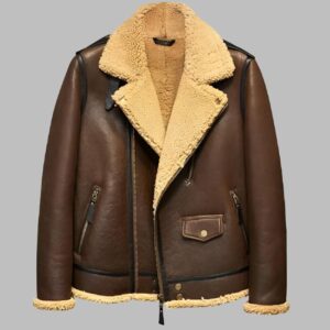 B3 Shearling Leather Flying Jacket - Men?s Fur Pilots Coat