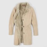 Beige Women's Shearling Coat - Image 2