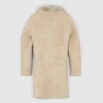 Beige Women's Shearling Coat - Image 3