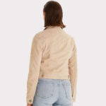 Beige Women's Western Suede Jacket - Image 2