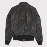 Black A2 Leather Jacket - Image 3