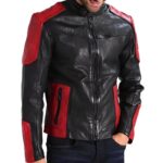 Men's Red and Black New Fashion Biker Jacket