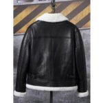 New Black B3 Shearling Jacket - Men's Sheepskin Coat - Image 2
