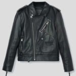 Black Biker Leather Motorbike Jacket for Men - Motorcycle Riding Leather Jacket