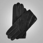 Black Lambskin Leather Driving Gloves - Image 2