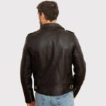 Black Men's Leather Biker Jacket - Bold Style, Ultimate Durability - Image 2