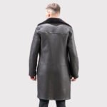 Versatile Black Reversible Sheepskin Coat for Men - Image 3