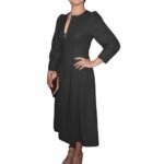 Cocktail Genuine Leather Mini Party Dress For Women - Image 3