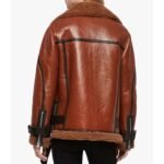 Blanche Rusty Brown Oversized Shearling Jacket - Image 2