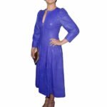 Cocktail Genuine Leather Mini Party Dress For Women - Image 2