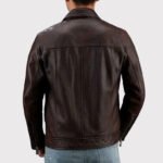Brown Leather Jacket for Men - Image 2