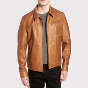 Buttery Soft Brown Leather Jacket for Men