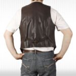 Timeless Chestnut Leather Waistcoat - Image 2
