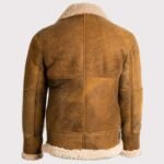 Classic Men's Brown B3 Shearling Leather Jacket - Image 2