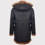 Classic Men's Genuine Shearling Sheepskin Duffle Coat - Image 2