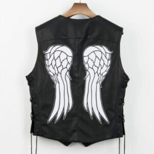 Daryl Dixon Angel Wings Genuine Leather Vest - The Walking Dead