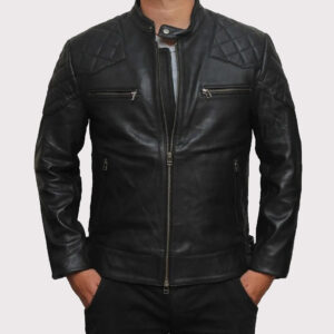 David Beckham Inspired Genuine Leather Jacket for Men