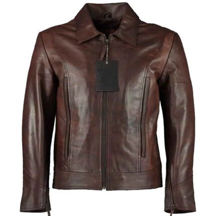 Fashion Logan Wolverine Vintage Brown Leather Jacket