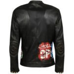 Fashion Printed Leather Jacket - Image 2