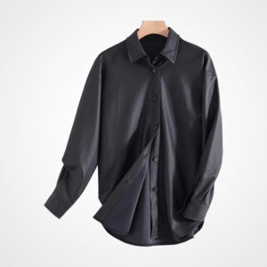 Genuine Lambskin Leather Shirt for Men