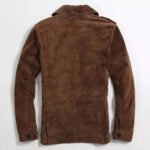 Men’s Classic Suede Blazer Jacket - Genuine Leather Luxury Coat - Image 2