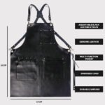 Handmade Leather Apron for Men - Personalized Craftsmanship - Image 3