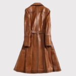 Italian Style Real Leather Trench Coat - Image 2