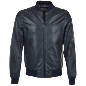 Latest Fashion Men's Zinc Leather Bomber Jacket