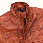 Field Leather Jacket - Light Brown Classic - Image 4